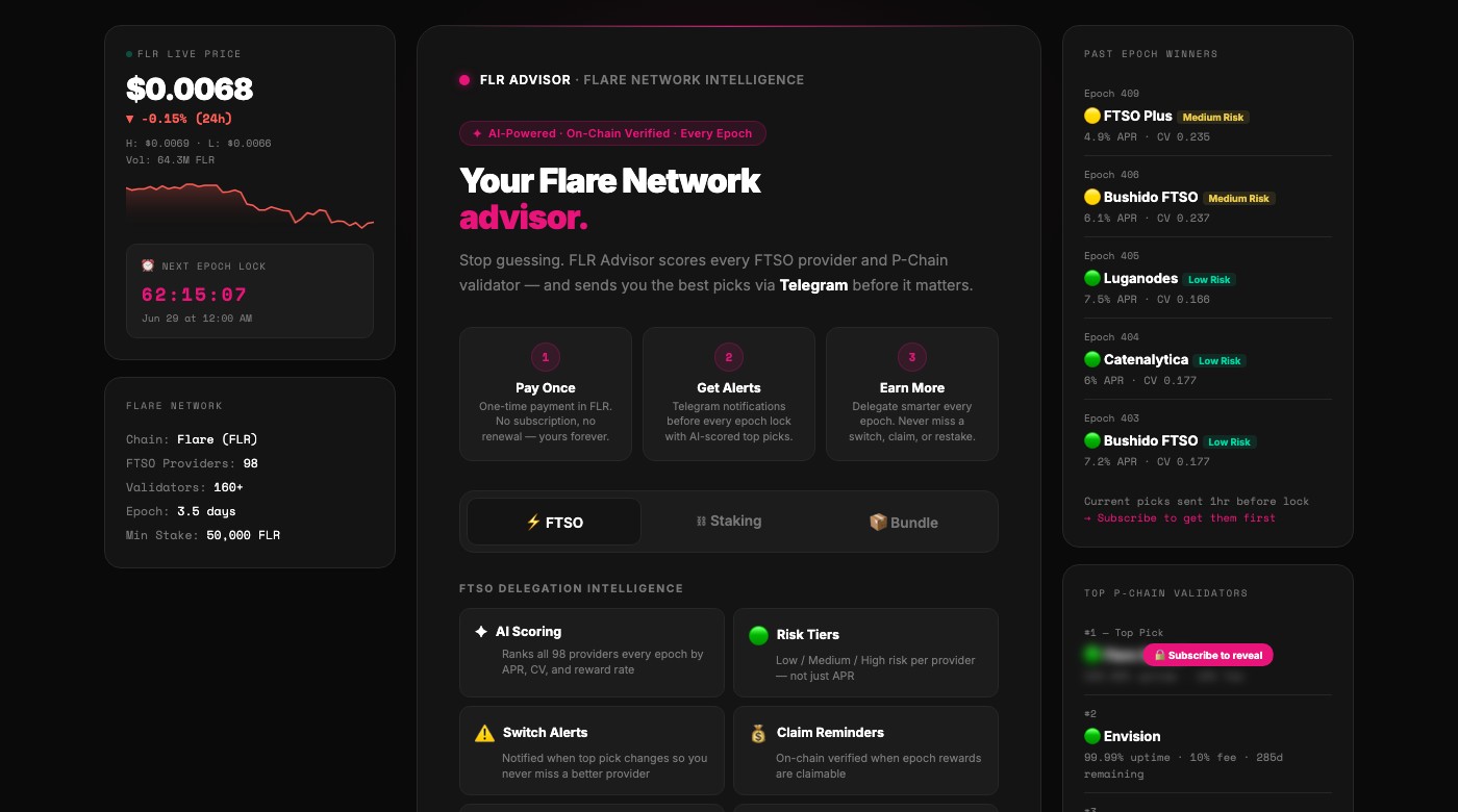 FLR Advisor website screenshot